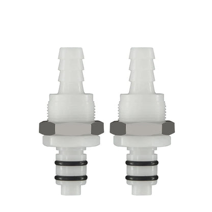 2X Plastic Tube In-line Hose Quick Connector for Various Applications