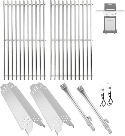 Set of 2 Stainless Steel Grill Replacement Parts for 2-Burner Grills