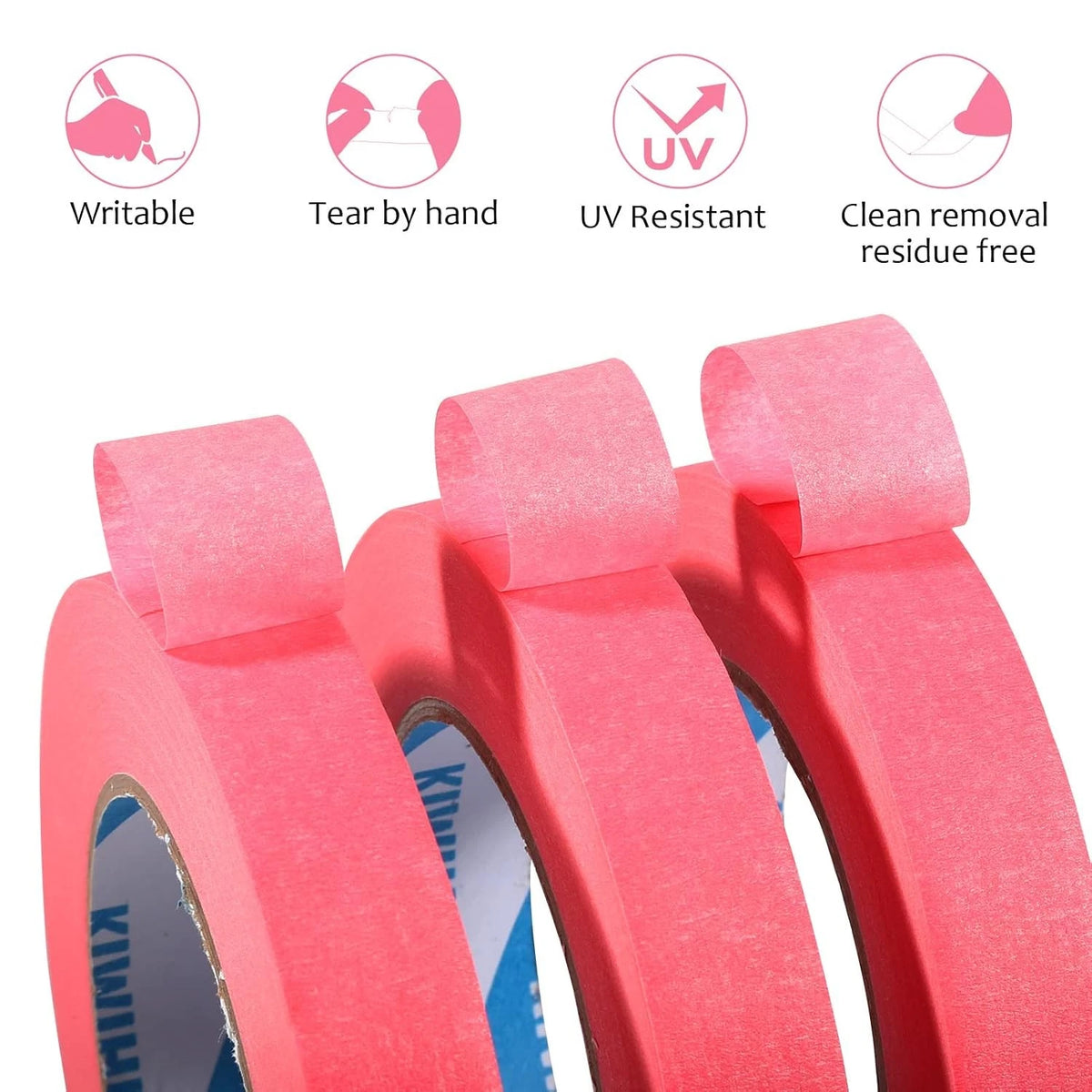 1" Pink Painter's Tape - 60 Yards, 14 Day Easy Removal
