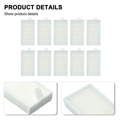 Set of 10 Cleaning Filters for Medion MD Vacuum Cleaner