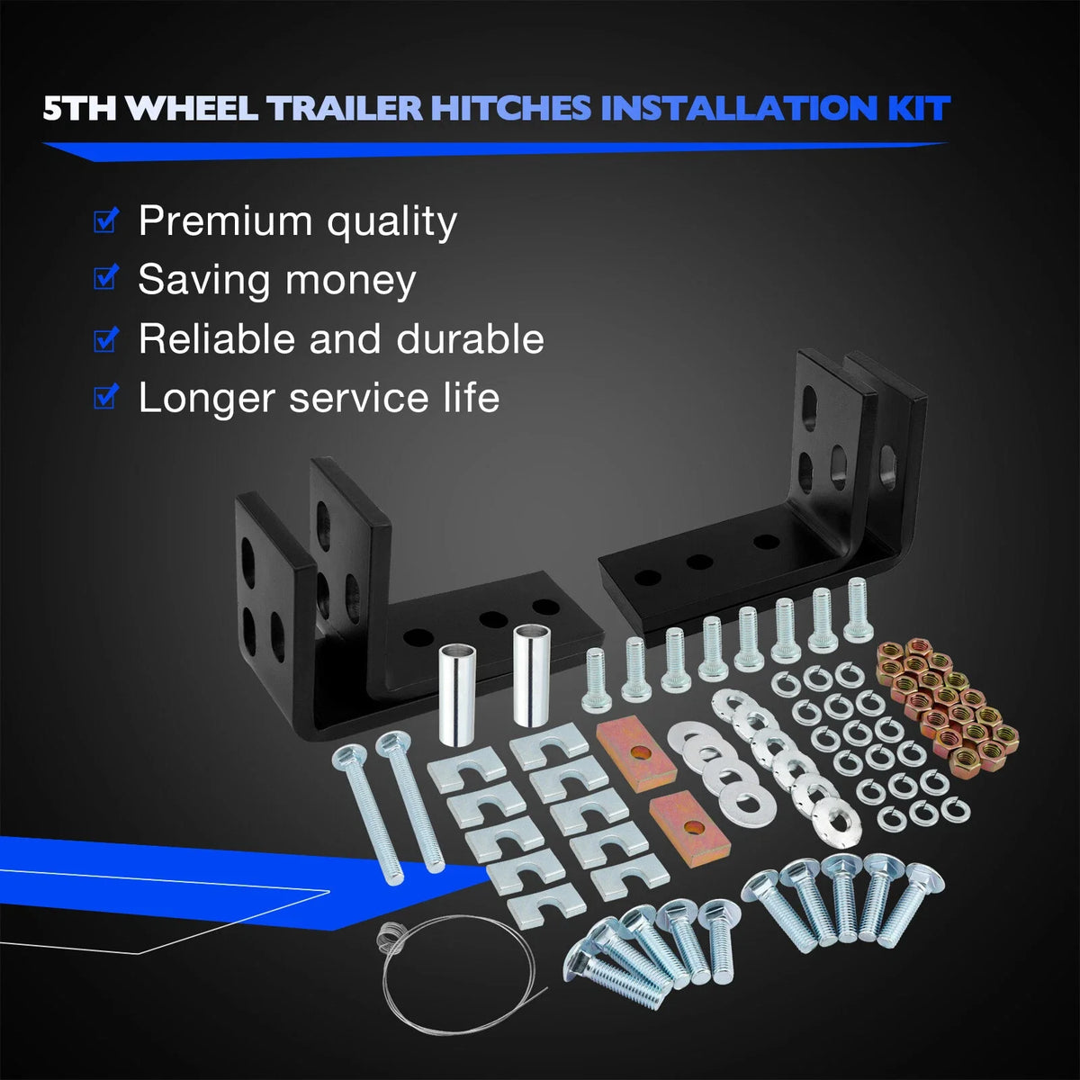 Fifth Wheel Mounting Rail Kit for Reese 30035 58058 (Fits )