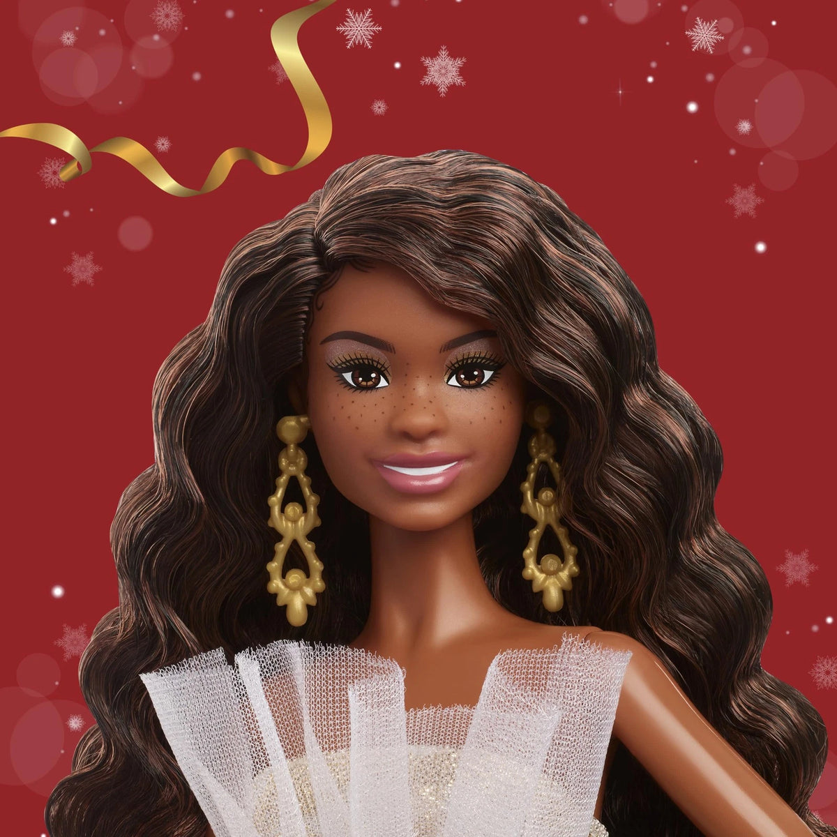 Barbie Doll 3" Brown Curly Hair for Collectors (Not Applicable)