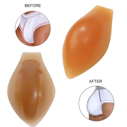 Set of 2 Silicone Front Pad Inserts for Swimwear