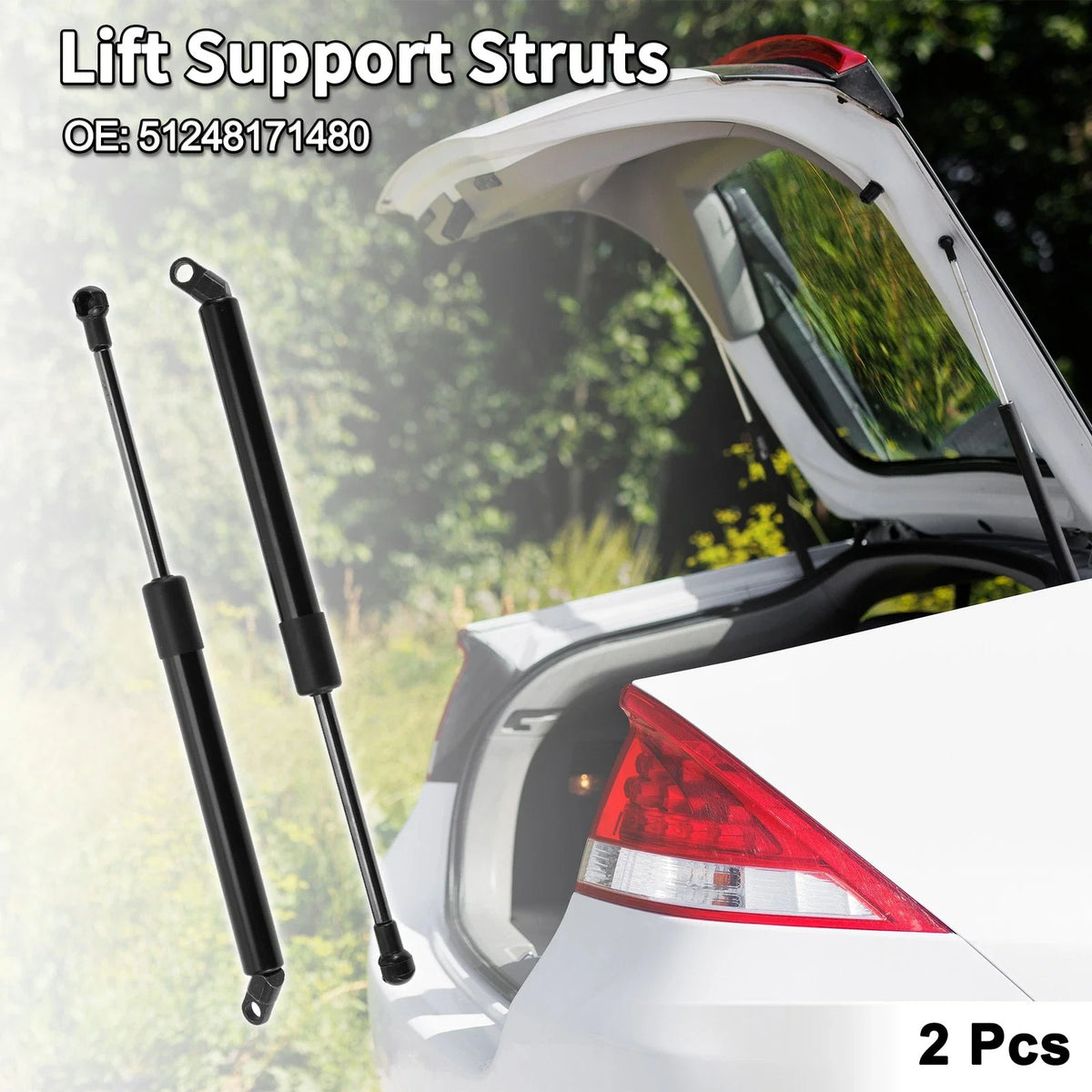 Rear Hatch Lift Supports Struts 51248171480 for BMW E38 740i 740iL 750iL (1995–2001)