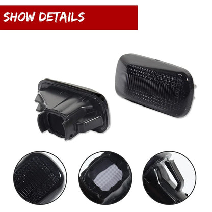 Smoke Lens Front Side Marker Lights for Honda Acura RSX Integra Civic (2002–2006)