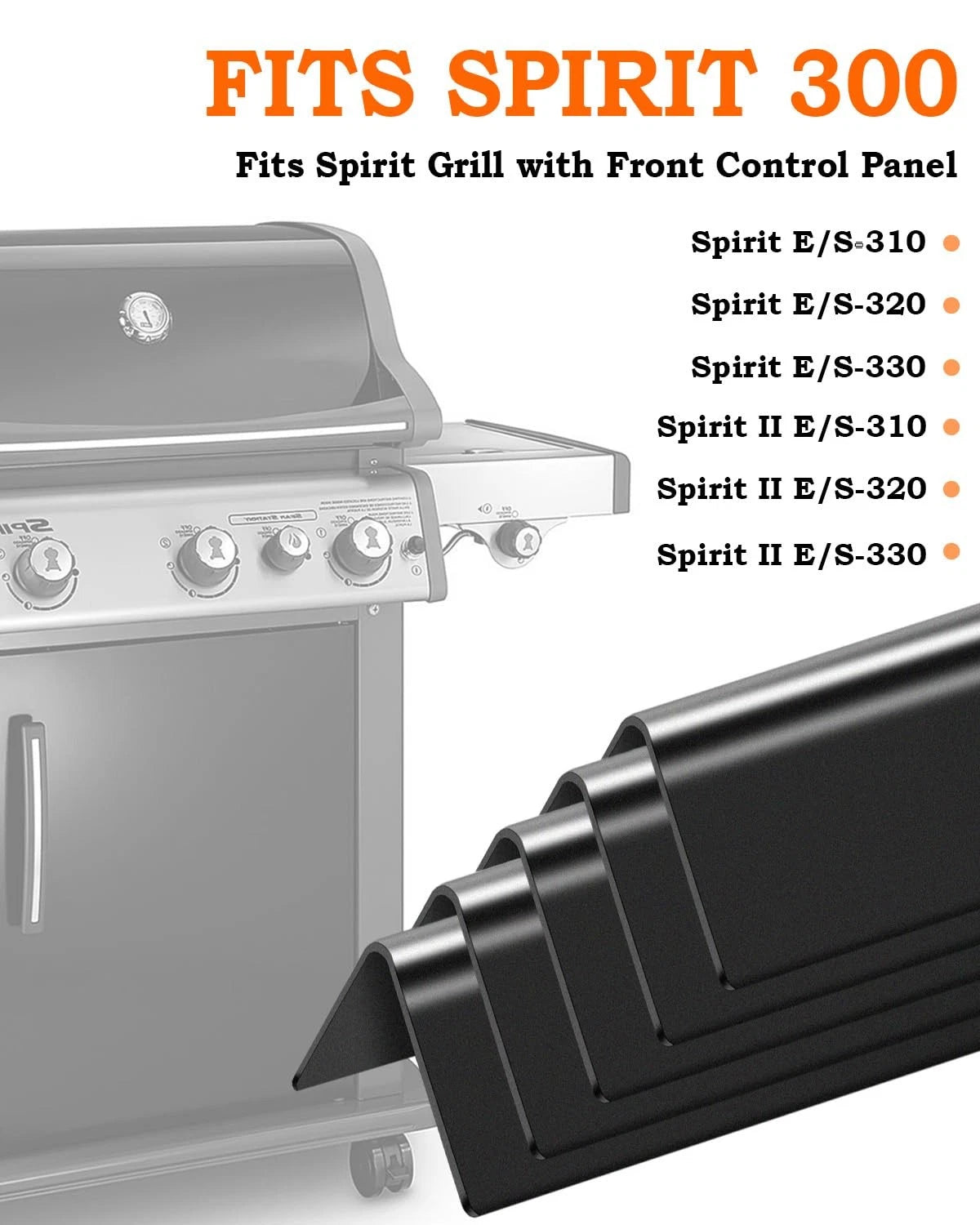 7636 Flavorizer Bars for Weber Spirit Grill (15.3 inch)