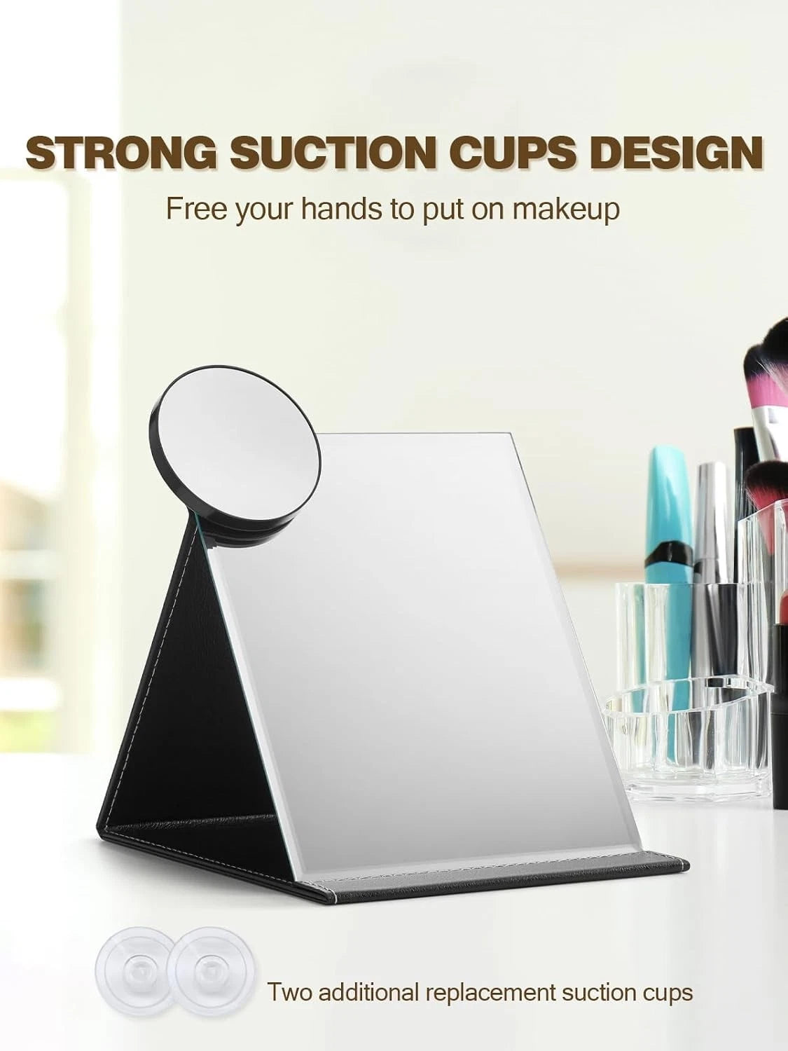 40X Magnifying Makeup Mirror with 2 Suction Cups - 3.5 Inches