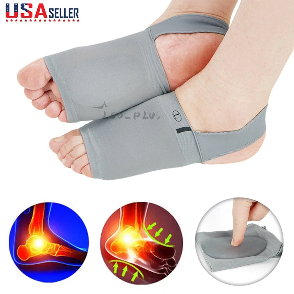 2X Gel Arch Support Insoles for Foot Pain Relief