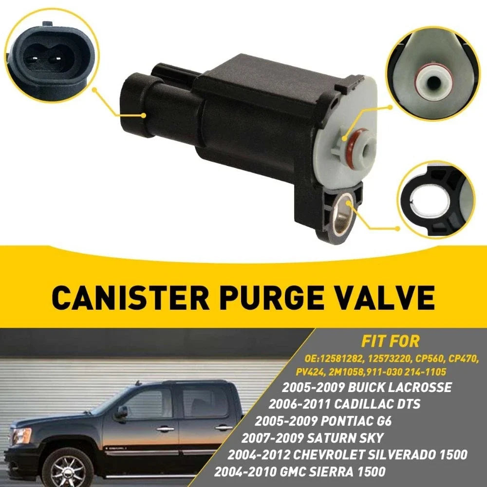 Purge Valve for Buick LaCrosse Terraza (2005–2009) 911-030 12581282 12573220