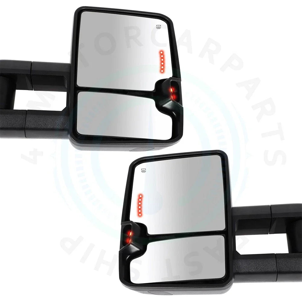 Smoked LED Tow Mirrors for Toyota Tundra (2007–2021)
