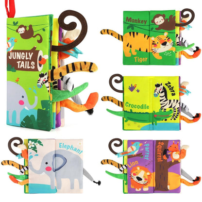 Touch and Feel Crinkle Cloth Book for Baby (Medium, Multicolor)