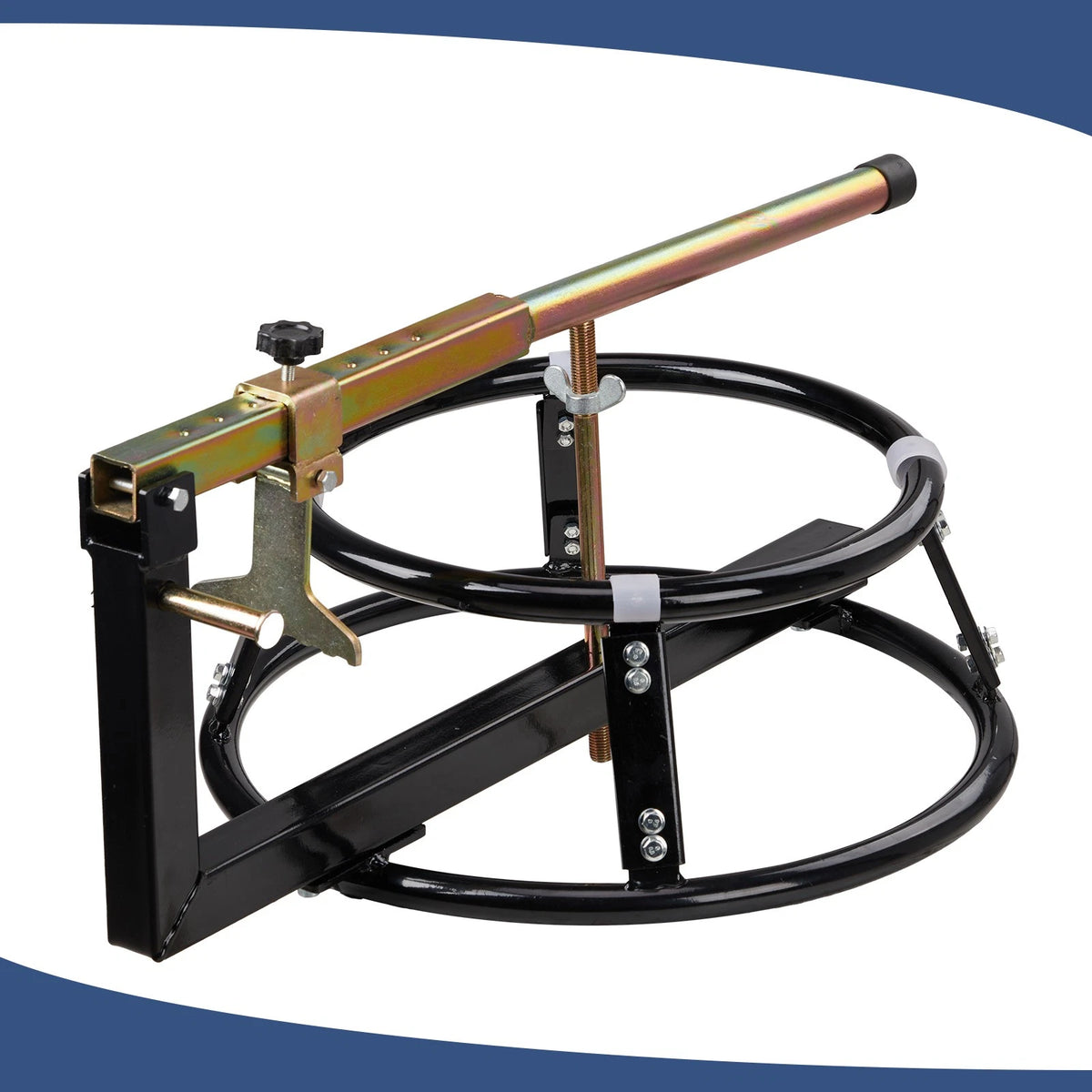 Portable Motorcycle Tire Changing Stand with Bead Breaker for 16in - 21in Tires