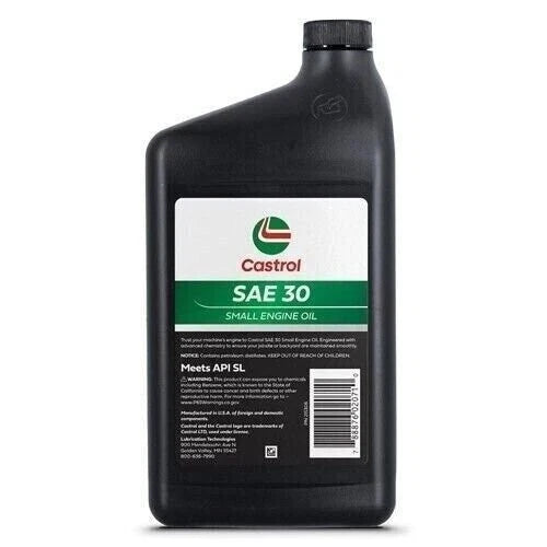 Castrol 215306 SAE 30 Synthetic Oil for 4-Cycle Gas Engines (32oz)