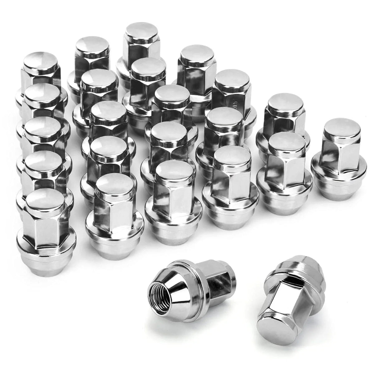 Chrome 14x1.5 Lug Nuts Acorn Seat for Ford F-150 Expedition Lincoln (2015–2024)