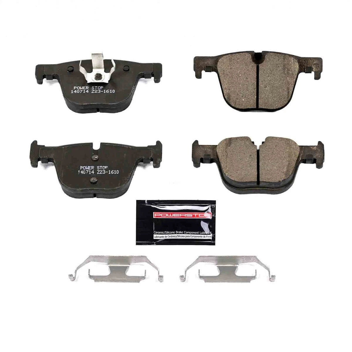 2X Powerstop Z23-1610 Brake Pad Set Rear for BMW 330i xDrive (2012–2019)