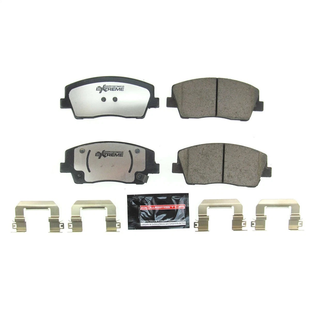 2X Z26-2117 Powerstop Brake Pad Set for Genesis G70, Kia Stinger (2018–2022)