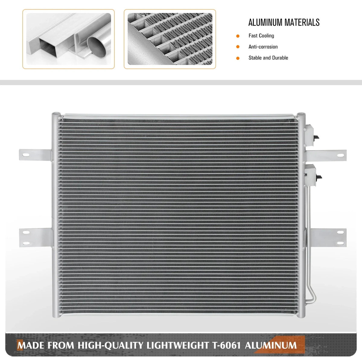 A/C Condenser for Dodge Ram 2500/3500/4500/5500 (2006–2010) OE Style Aluminum