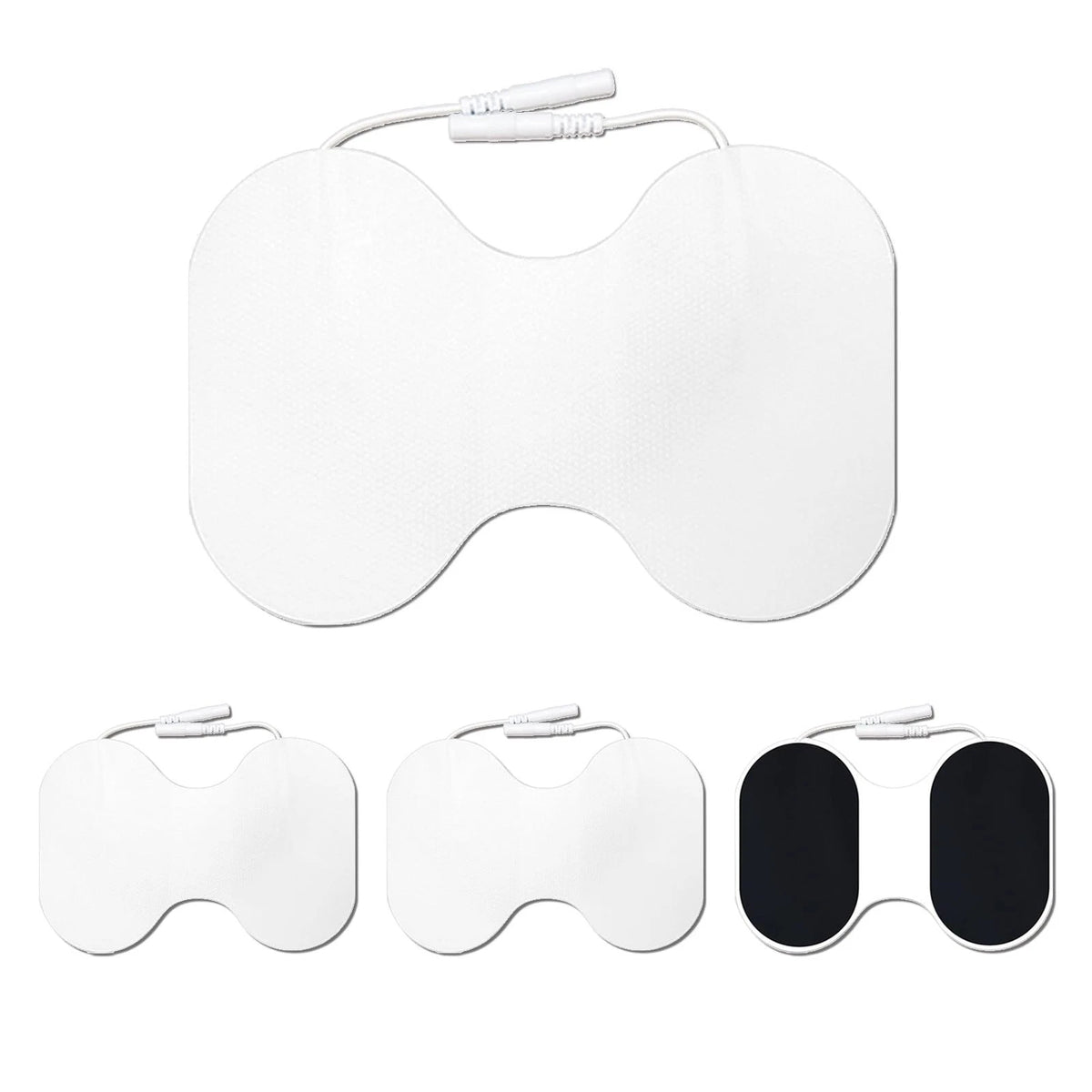 Set of 4 TENS Unit Replacement Pads 2 Pin Extra Large Butterfly