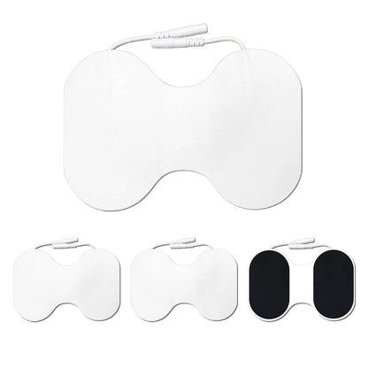 Set of 4 TENS Unit Replacement Pads 2 Pin Extra Large Butterfly