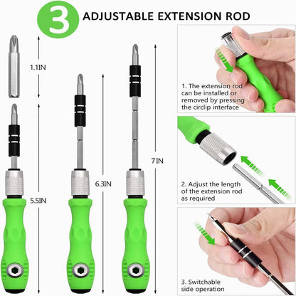 2X Magnetic Screwdriver Set for Professional Repair Tool Kit