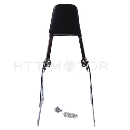 Chrome Skull Backrest Sissy Bar with Leather Pad for Harley Sportster (1200, 883)