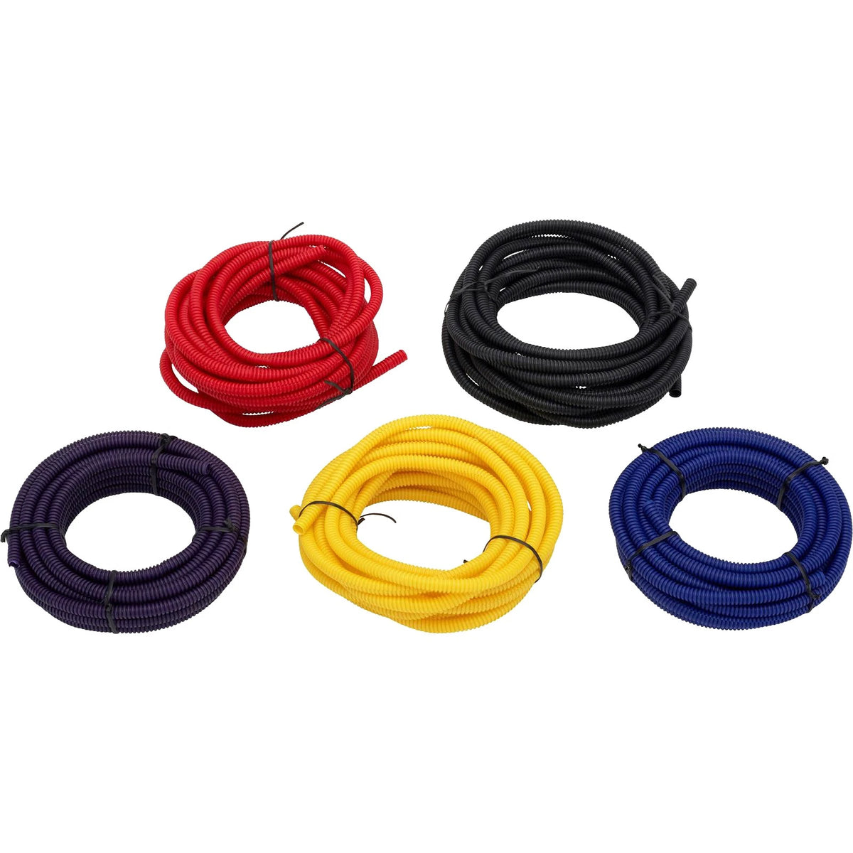Split Wire Loom Conduit Tubing 1/4 Inch for (20 Ft, Red) 91050025-RED
