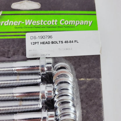 12-Point Chrome Head Bolt Kit for Harley-Davidson Big Twin (1948–1984)