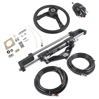 Hydraulic Outboard Steering System Kit for Boats (300HP, 6.9 Mpa, 14 FT Hose)