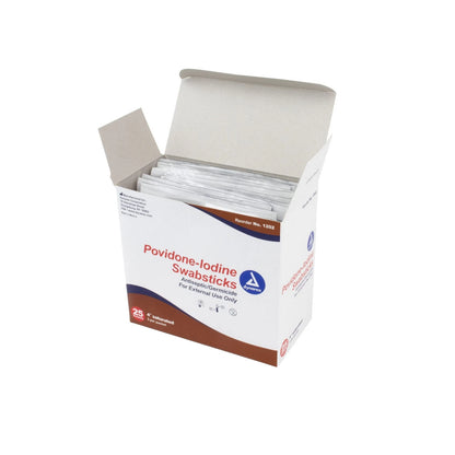 1 Count Povidone Iodine Swabsticks for Medical Use (Pack of 75)
