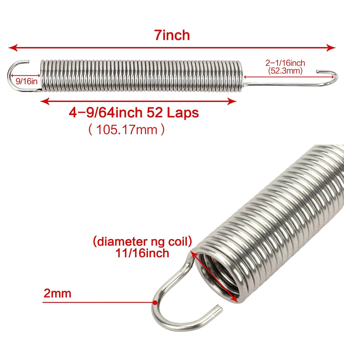 2X Stainless Steel Recliner Sofa Chair Mechanism for