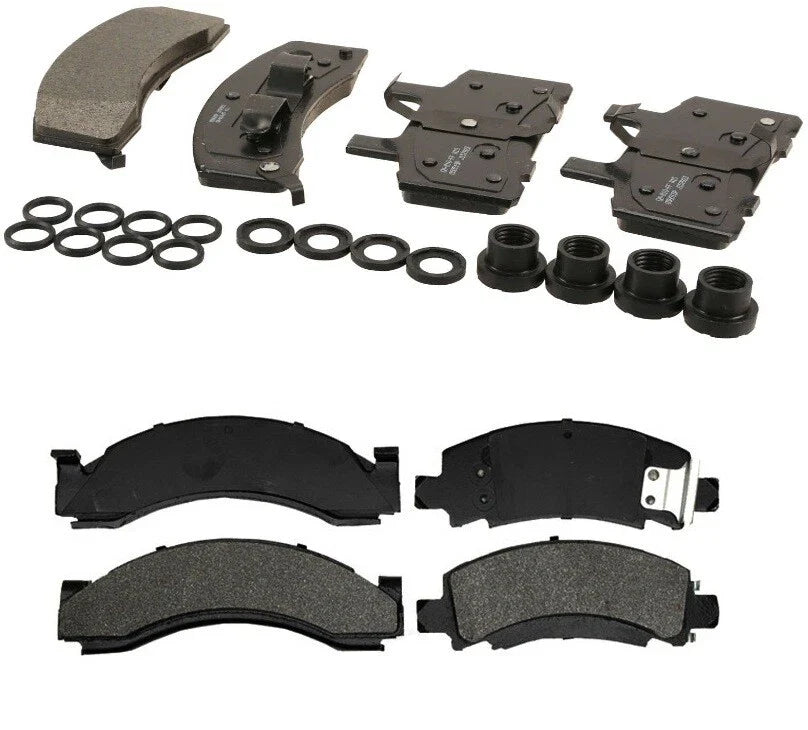 Set of 4 Brake Pads for GMC C3500 SRW (R04, 168.5" Wheel Base)