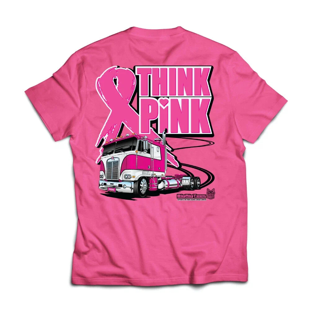 Think Pink T-Shirt for Big Rig Trucks