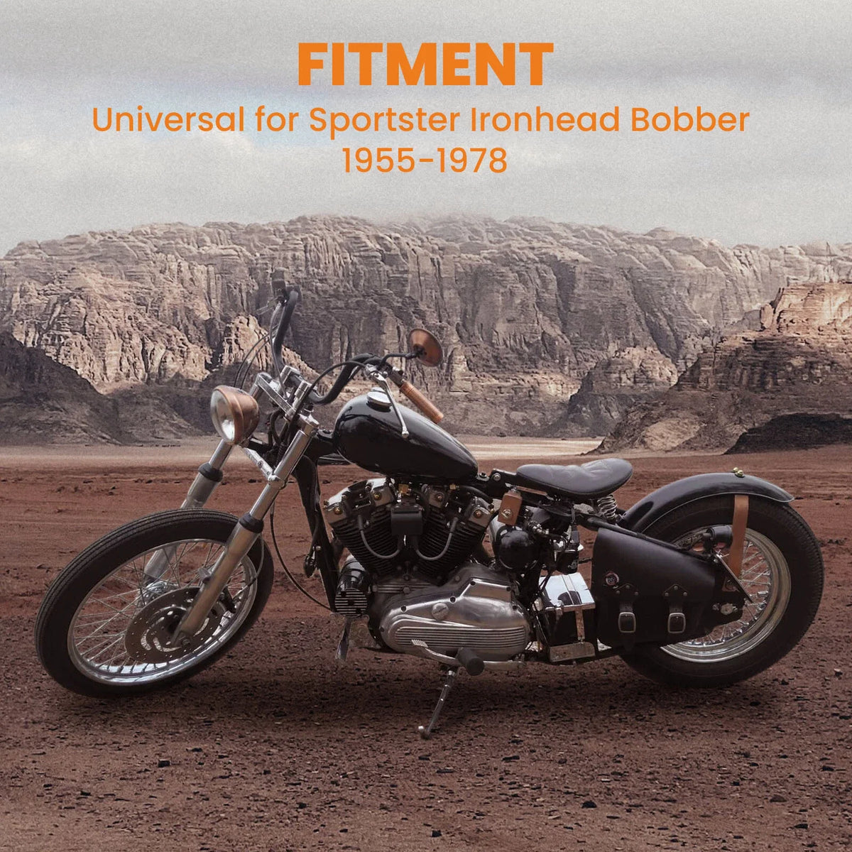 1.5 Gallon Gas Fuel Tank for Harley Sportster Ironhead Bobber (1955–1978)