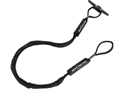 Set of 4 Bungee Dock Lines for Boat (6', Black) - Part Number 3006.3279