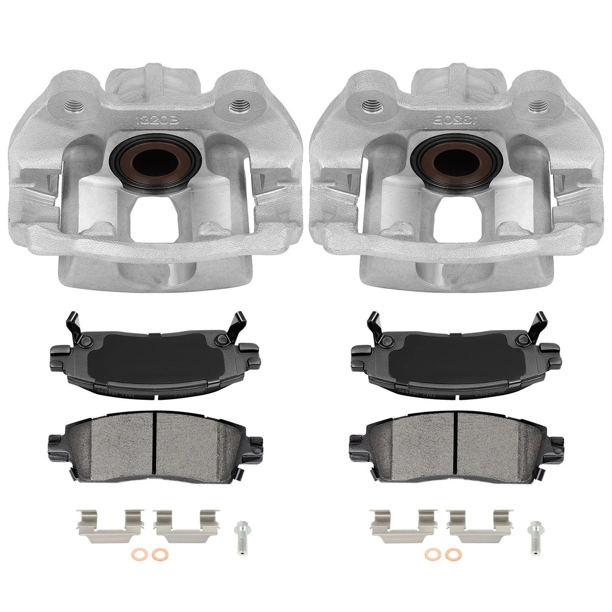 Set of 6 Ceramic Brake Pads and Calipers for GMC Acadia (2007–2016)