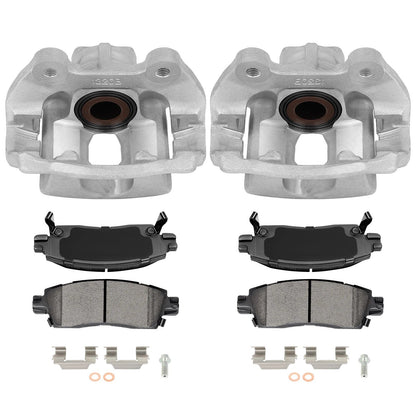 Set of 6 Ceramic Brake Pads and Calipers for GMC Acadia (2007–2016)