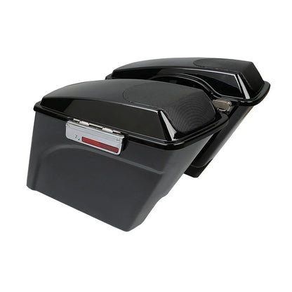 5" Stretched Saddle Bags & Speakers for Harley Touring (1993–2013)