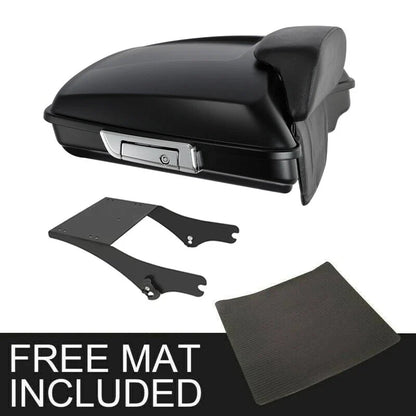 Matte Black Razor Trunk Pad Mount Rack for Harley Touring Road King (1997–2008)
