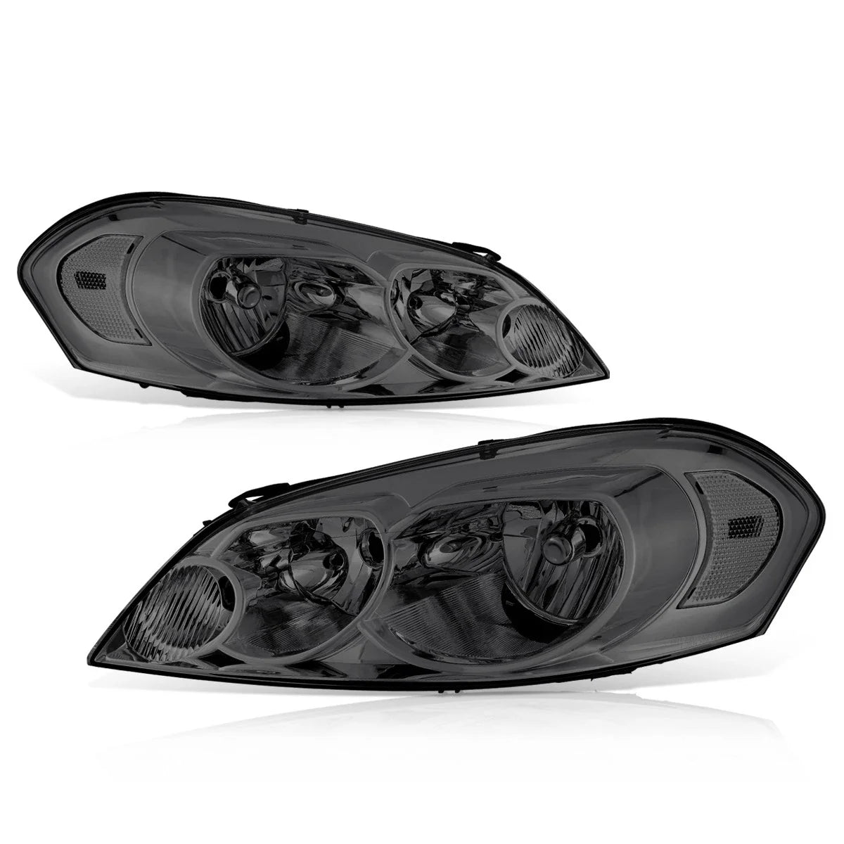 Factory Style Headlights Smoked/Clear for Chevy Impala Limited Monte Carlo (2006–2016)