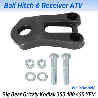 Ball Hitch Receiver for Yamaha Big Bear Grizzly Kodiak 400 450 350