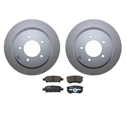 Rear Brake Kit 302mm Disc Rotors & TRW Pro Ceramic Pads for Chrysler Dodge Jeep