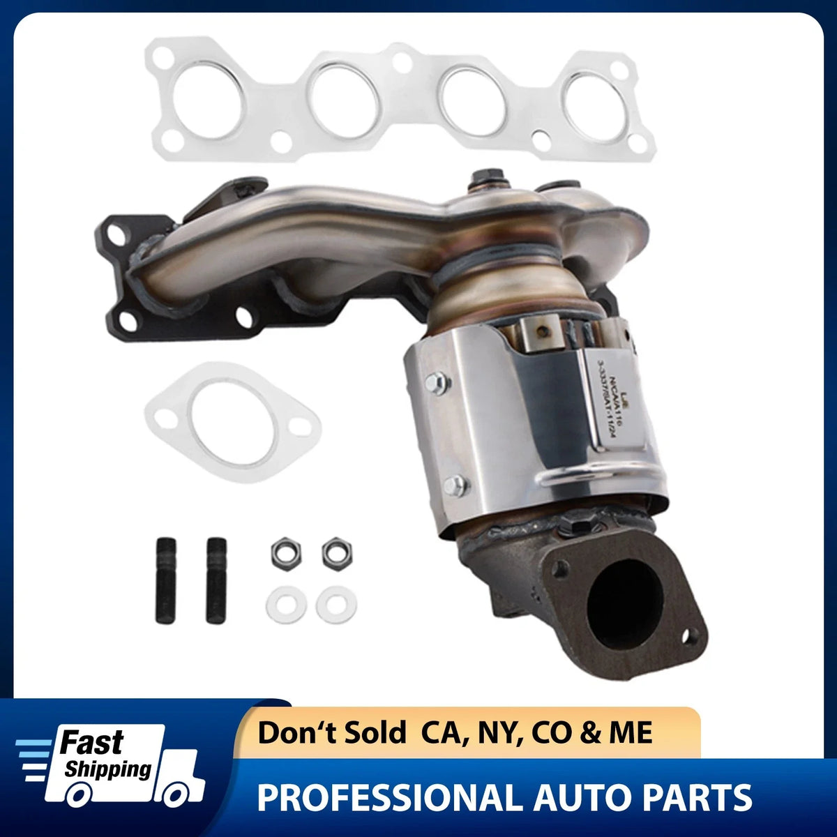 Front Catalytic Converter Kit for Kia Forte Koup (2010–2013) L4 2.0L