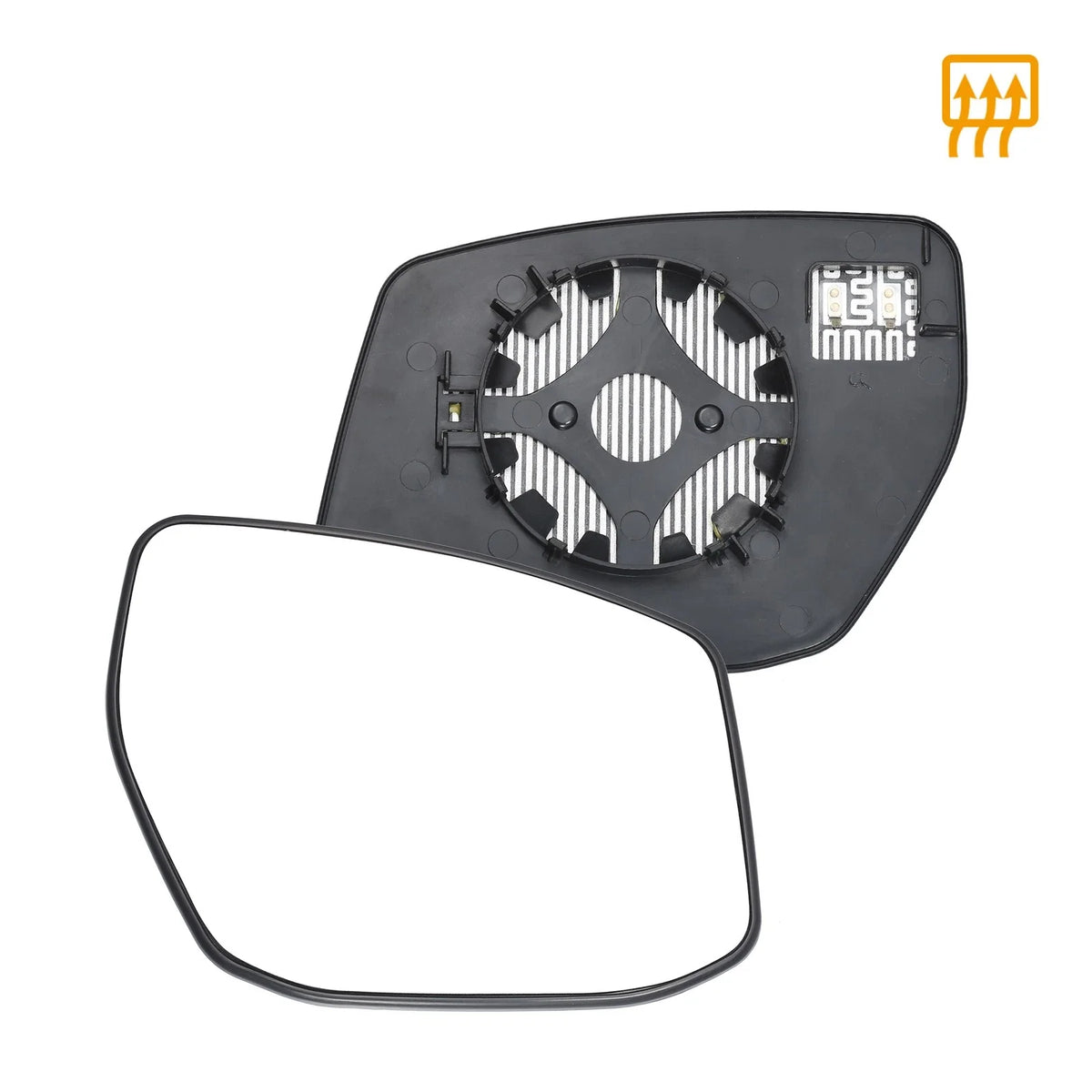 Right Side Heated Mirror Glass with Backing Plate for Nissan Sentra Altima (2013–2019)