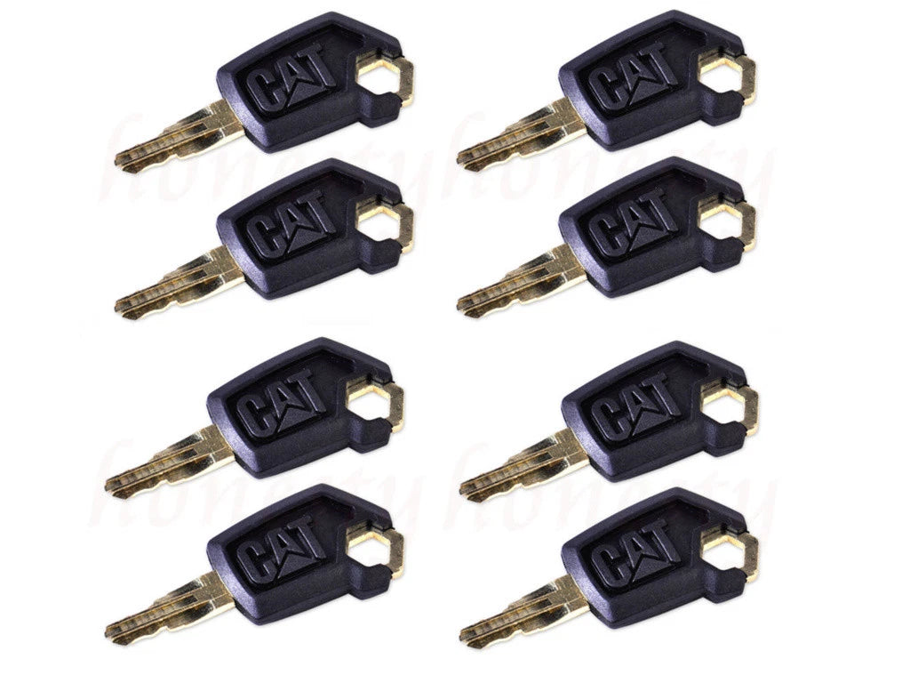 8pc Ignition Key Set for Caterpillar Excavator Loader Dozer (CAT 5P8500)