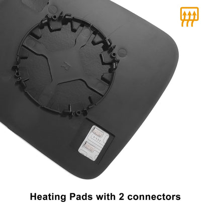 Pair Mirror Glass w/ Back Heated for Dodge Durango, Jeep 