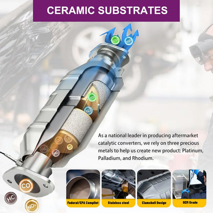 Front Side Catalytic Converter for Toyota Camry Venza (2012–2017, 2009–2015)