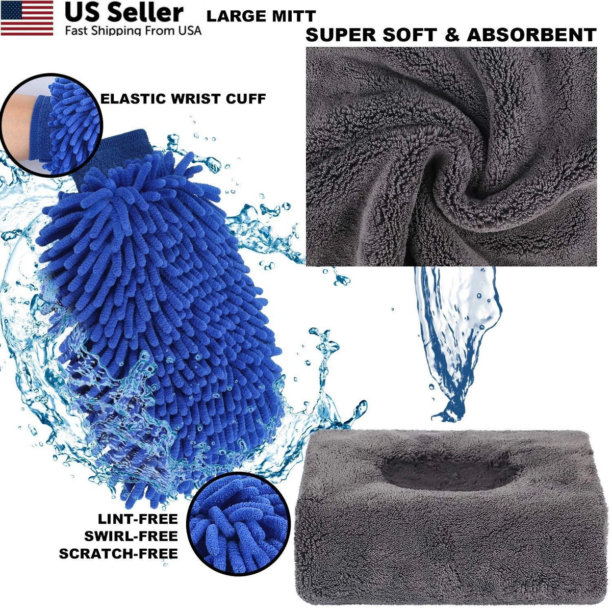 22-Piece Car Wash Cleaning Tools Kit for Detailing