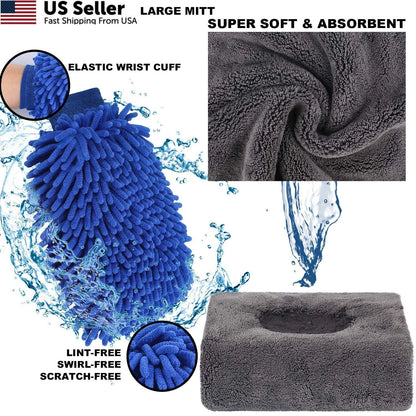 22-Piece Car Wash Cleaning Tools Kit for Detailing