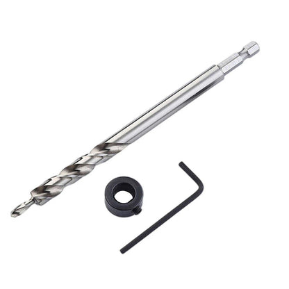 Set of 6 Twist Step Drill Bits for Pocket Hole Drill Jig Guide Kit