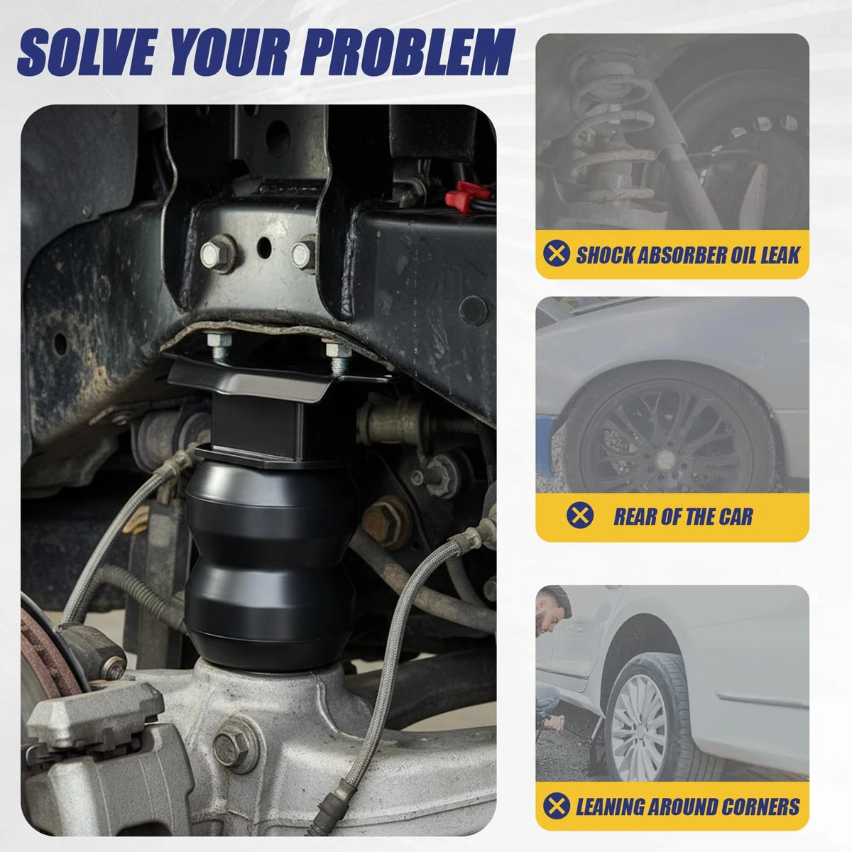 2X Rear Bump Stop Rubber Kit for F-250 Super Duty